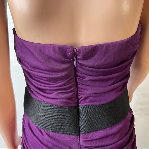 Alyn Paige Strapless Ruched Bodycon Dress Sz 11/12 - Picture 5 of 16